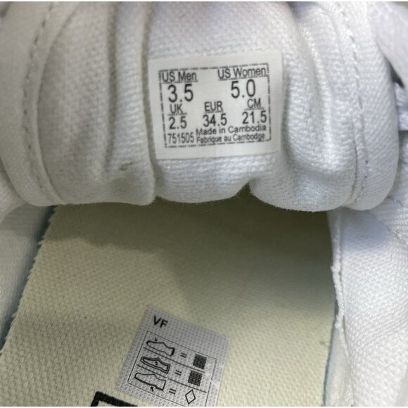 Vans Ward Platform Shoes Womens 5 Solid True White Sneaker Low Top Casual Preppy - Picture 8 of 10